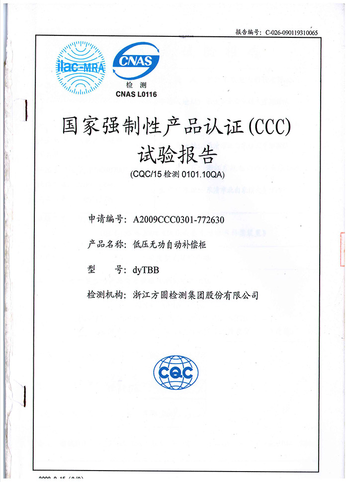 报告证书-DYTBB